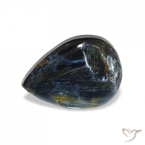 2.60 ct Multicolor Pietersite Stone, Natural Pietersite in Pear Cabochon Shape for Sale