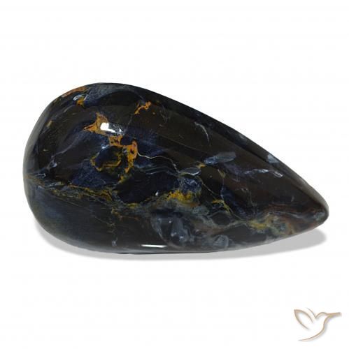 9.28 ct Multicolor Pietersite Stone, Natural Pietersite in Pear Cabochon Shape for Sale