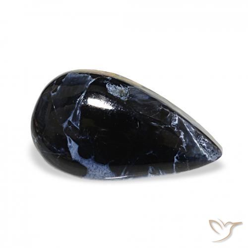 7.18 ct Multicolor Pietersite Stone, Natural Pietersite in Pear Cabochon Shape for Sale
