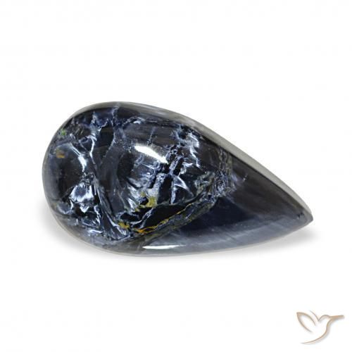 4.29 ct Multicolor Pietersite Stone, Natural Pietersite in Pear Cabochon Shape for Sale