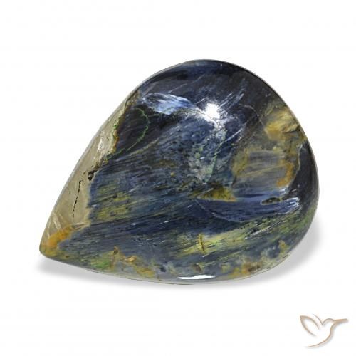 10.57ct Multicolor Pietersite Gemstones, Pear Shape, Opaque