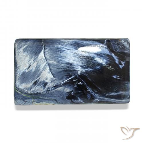 13.37 ct Multicolor Pietersite Gemstone, Pietersite Gem in Baguette Cabochon Shape for Sale.