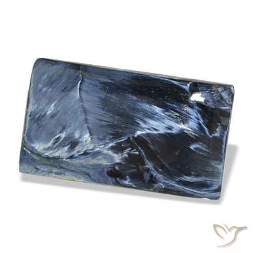 13.37 ct Multicolor Pietersite Stone, Natural Pietersite in Baguette Cabochon Shape for Sale