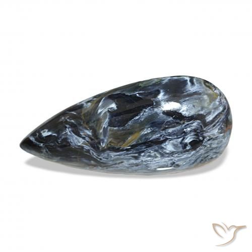 9.69 ct Multicolor Pietersite Gemstone, Pietersite Gem in Pear Cabochon Shape for Sale.