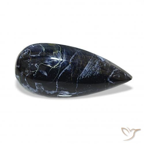 13.19 ct Multicolor Pietersite Stone, Natural Pietersite in Pear Cabochon Shape for Sale