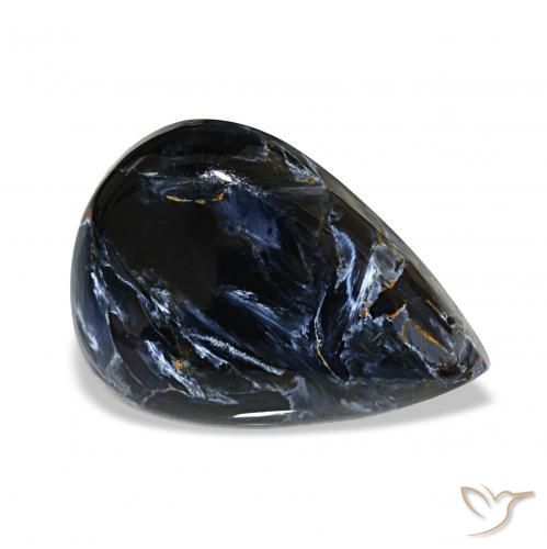 13.22 ct Multicolor Pietersite Stone, Natural Pietersite in Pear Cabochon Shape for Sale