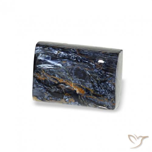 4.87 ct Multicolor Pietersite Stone, Natural Pietersite in Baguette Cabochon Shape for Sale