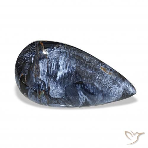 14.07 ct Multicolor Pietersite Stone, Natural Pietersite in Pear Cabochon Shape for Sale
