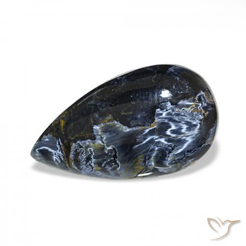 10.32 ct Multicolor Pietersite Stone, Natural Pietersite in Pear Cabochon Shape for Sale