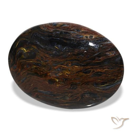 23.54 ct Multicolor Pietersite Stone, Natural Pietersite in Oval Cabochon Shape for Sale