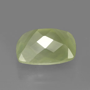 Prehnite Gemstone in 12.2 x 10.1 mm Size for Sale, Prehnite Stone in Green Color