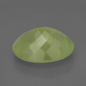Prehnite Gemstone in 16 x 12 mm (calibrated) Size for Sale, Prehnite Stone in Green Color