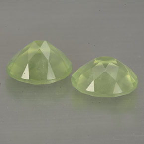 Prehnite Gemstone in 10 x 8 mm (calibrated) Size for Sale, Prehnite Stone in Green Color