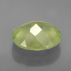 Prehnite Gemstone in 12 x 10 mm (calibrated) Size for Sale, Prehnite Stone in Green Color