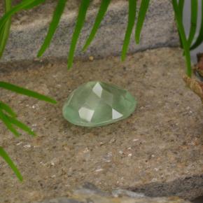 Prehnite Gemstone in 12 x 10 mm (calibrated) Size for Sale, Prehnite Stone in Green Color