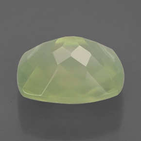 Prehnite Gemstone in 11.9 x 9.9 mm Size for Sale, Prehnite Stone in Green Color