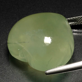 Prehnite Gemstone in 22 x 19.8 mm Size for Sale, Prehnite Stone in Lime Green Color