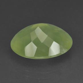 Prehnite Gemstone in 16 x 12 mm (calibrated) Size for Sale, Prehnite Stone in Yellowish Green Color