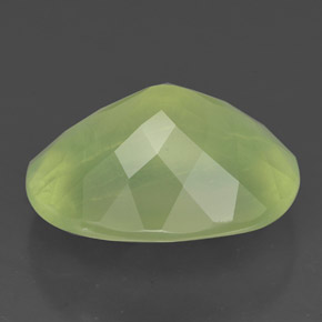Prehnite Gemstone in 13.9 x 10.9 mm Size for Sale, Prehnite Stone in Green Color