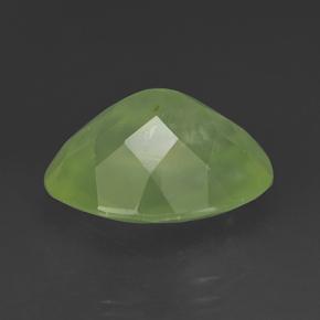 Prehnite Gemstone in 16 x 12 mm (calibrated) Size for Sale, Prehnite Stone in Lime Green Color