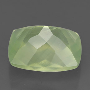 Prehnite Gemstone in 12.2 x 10 mm Size for Sale, Prehnite Stone in Green Color
