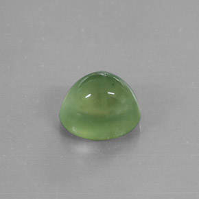 4.19 ct Green Prehnite Stone, Natural Prehnite in Oval Cabochon Shape for Sale
