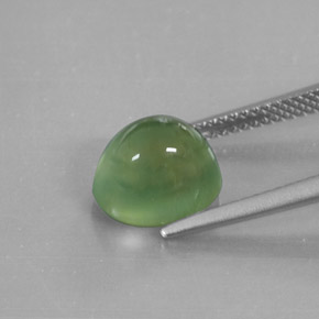 Prehnite Gemstone in 10 x 8 mm (calibrated) Size for Sale, Prehnite Stone in Green Color