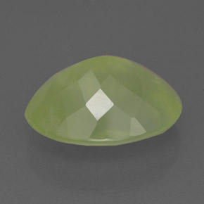 Prehnite Gemstone in 16 x 12 mm (calibrated) Size for Sale, Prehnite Stone in Green Color