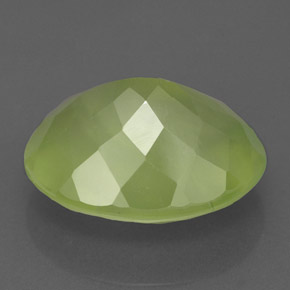 Prehnite Gemstone in 16 x 12 mm (calibrated) Size for Sale, Prehnite Stone in Green Color