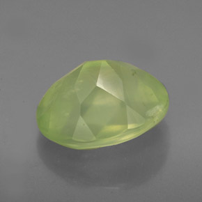 Prehnite Gemstone in 12 x 10 mm (calibrated) Size for Sale, Prehnite Stone in Green Color