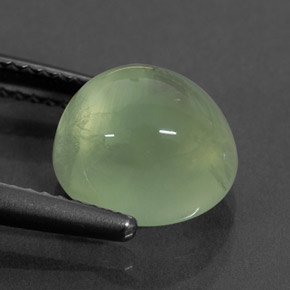 Prehnite Gemstone in 10 x 8 mm (calibrated) Size for Sale, Prehnite Stone in Green Color