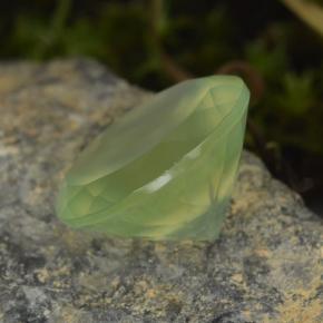 Prehnite Gemstone in 14 mm (calibrated) Size for Sale, Prehnite Stone in Green Color