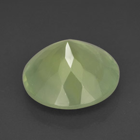 Prehnite Gemstone in 14 mm (calibrated) Size for Sale, Prehnite Stone in Green Color