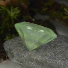 Prehnite Gemstone in 14 mm (calibrated) Size for Sale, Prehnite Stone in Green Color