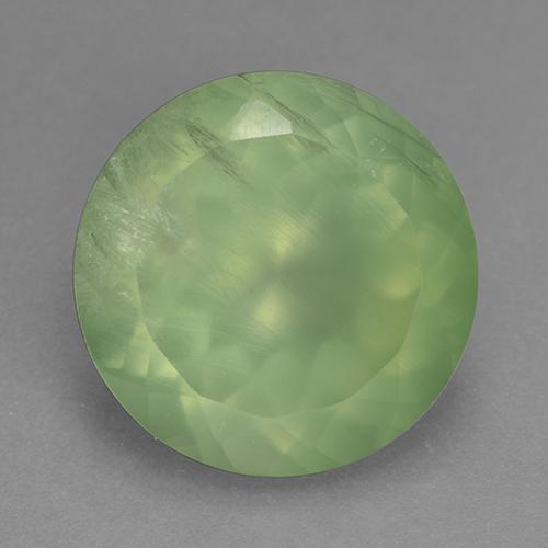 9.78ct Round Cut Prehnite Gemstone 14 mm From South Africa GemSelect