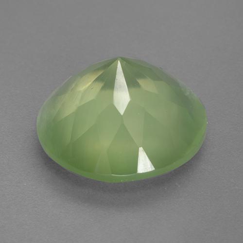 Prehnite Gemstone in 14 mm (calibrated) Size for Sale, Prehnite Stone in Lime Green Color