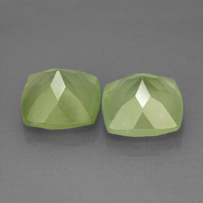 Prehnite Gemstone in 10.2 x 10.1 mm Size for Sale, Prehnite Stone in Green Color