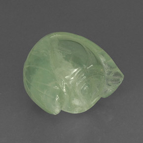 18.17 ct Green Prehnite Stone, Natural Prehnite in Carved Rose Shape for Sale