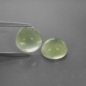 Prehnite Gemstone in 10 mm (calibrated) Size for Sale, Prehnite Stone in Green Color