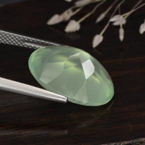 Prehnite Gemstone in 16 x 12 mm (calibrated) Size for Sale, Prehnite Stone in Green Color