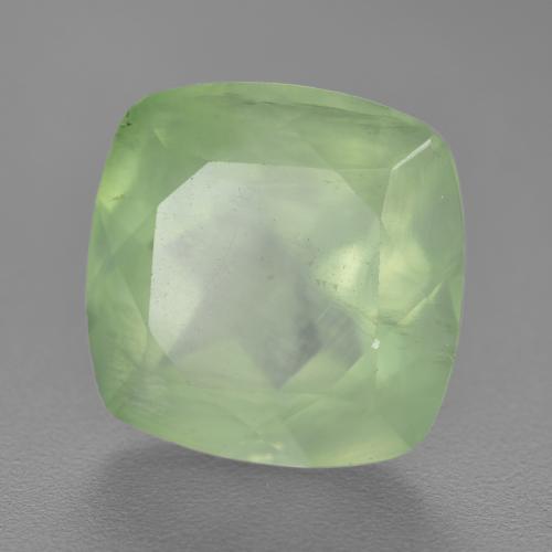 6.90 ct Green Prehnite Stone, Natural Prehnite in Cushion-Cut Shape for Sale