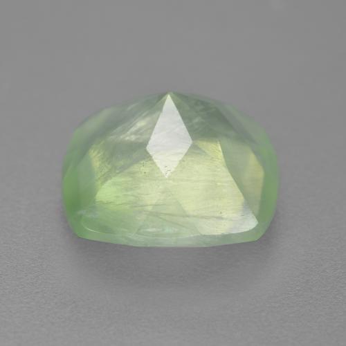 Prehnite Gemstone in 12 x 12 mm Size for Sale, Prehnite Stone in Pale Lime Green Color
