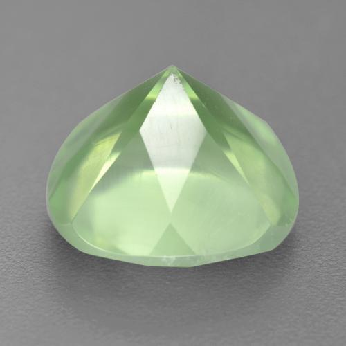 Prehnite Gemstone in 11.9 x 11.9 mm Size for Sale, Prehnite Stone in Olive Green Color