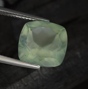 6.82 ct Green Prehnite Stone, Natural Prehnite in Cushion-Cut Shape for Sale
