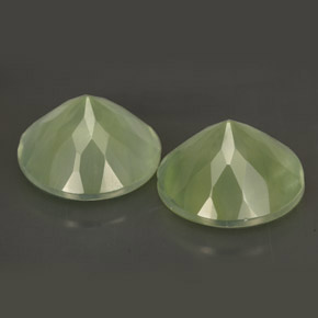 Prehnite Gemstone in 12 mm (calibrated) Size for Sale, Prehnite Stone in Green Color