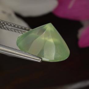 Prehnite Gemstone in 12 mm (calibrated) Size for Sale, Prehnite Stone in Green Color