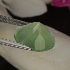 Prehnite Gemstone in 12 mm (calibrated) Size for Sale, Prehnite Stone in Green Color