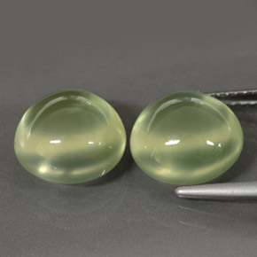 Prehnite Gemstone in 10 mm (calibrated) Size for Sale, Prehnite Stone in Green Color