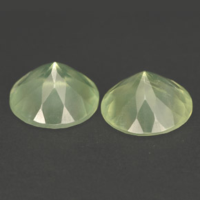 Prehnite Gemstone in 12 mm (calibrated) Size for Sale, Prehnite Stone in Green Color