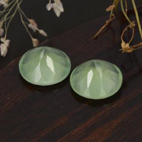 Prehnite Gemstones in 12 mm (calibrated) Size for Sale, Prehnite Stones in Yellow Green  Color